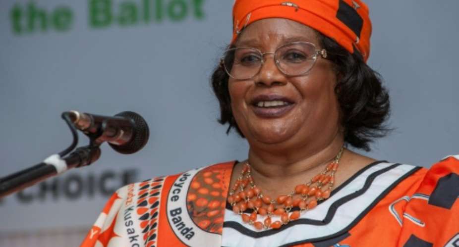Joyce Banda served as Malawi's president between 2012 and 2014.  By AMOS GUMULIRA AFPFile
