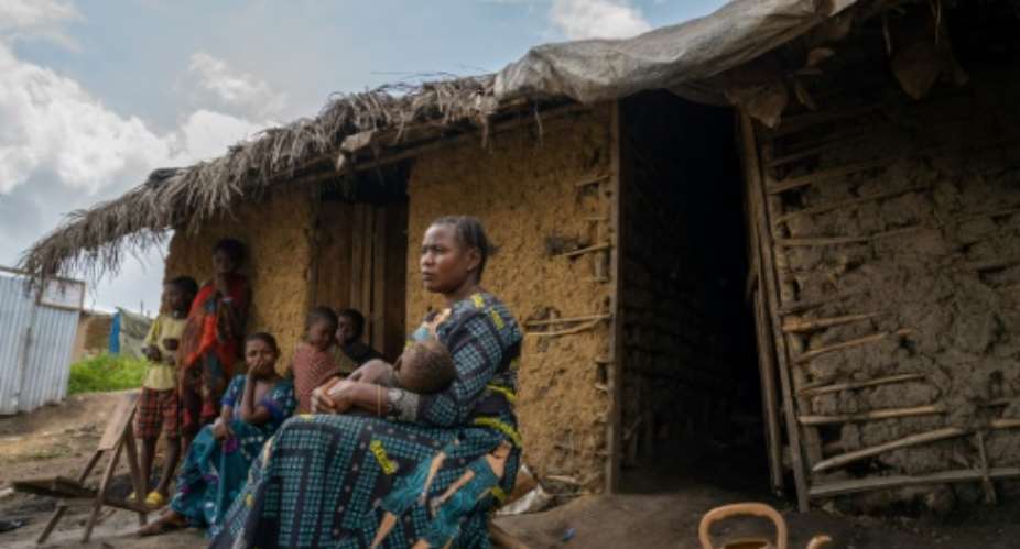 Justine is among 40,000 displaced persons taking refuge in Komanda, Ituri.  By GLODY MURHABAZI (AFP)