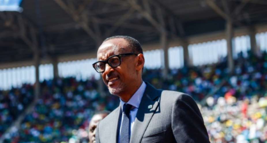 Kagame has been de-facto leader since 1994.  By Jekesai NJIKIZANA AFPFile