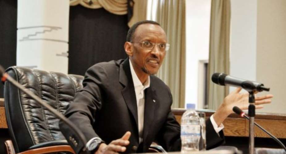 Paul Kagame.  By Steve Terrill (AFP/File)