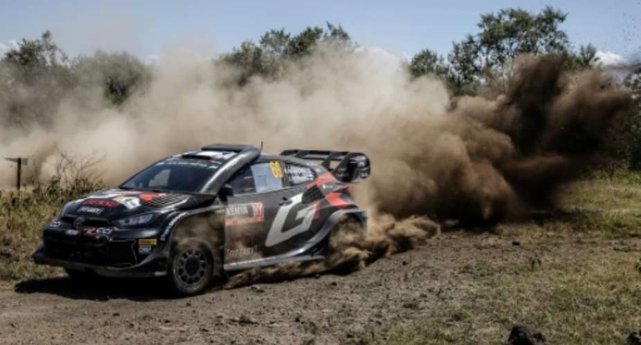 Kalle Rovanpera is poised to open his 2024 WRC account in Kenya.  By LUIS TATO AFP