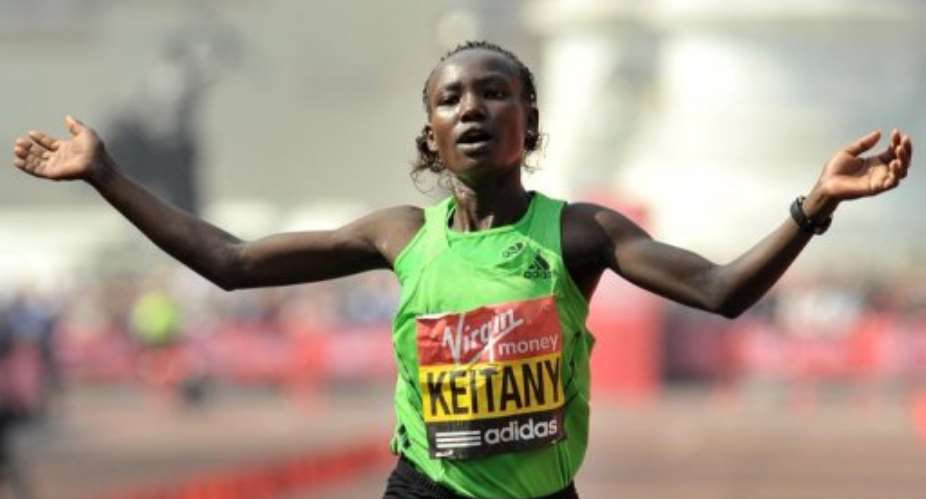 Mary Keitany.  By Ben Stansall AFPFile