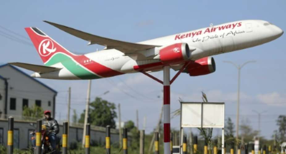 Kenya Airways (KQ) said it would resume flights to Kinshasa on May 8.  By Tony KARUMBA (AFP/File)