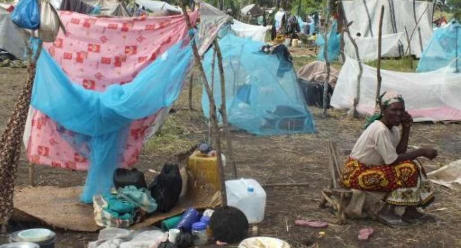 Homeless families live in the Mavuno IDP camp on June 21, 2014 near Lamu, after recent attacks along Kenyas coast.  By  (AFP)