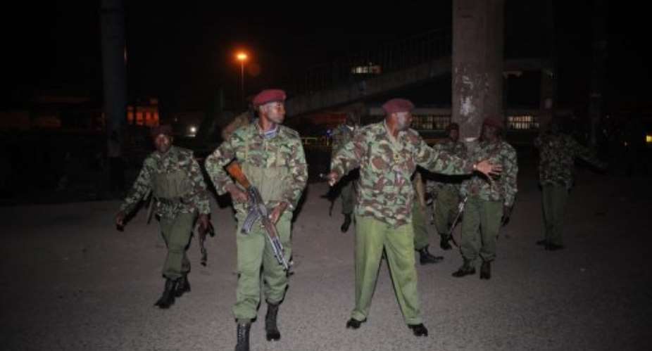Police in Nairobi last week.  By Simon Maina AFPFile