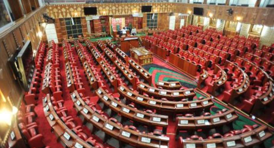 A view of Kenya's parliament on August 8, 2012.  By Simon Maina AFPFile