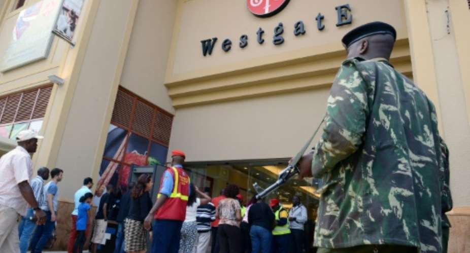 Kenya has been hit by a string of attacks by Somali-led and Al-Qaeda-affiliated Shebab rebels, who two years ago attacked Nairobi's Westgate shopping mall, pictured here after it reopened on July 18, 2015.  By Simon Maina AFPFile