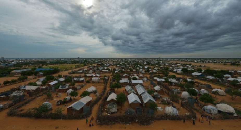 The sprawling Dadaab camp on the Kenya-Somalia border hosts some 350,000 refugees, the vast majority of whom fled Somalia's more than two-decade long conflict.  By Tony Karumba AFPFile