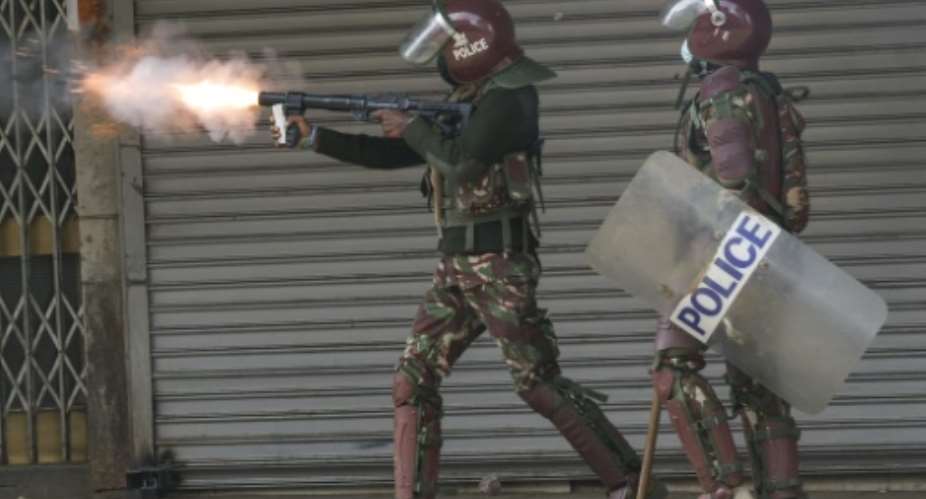 Kenyan police have been accused of using excessive force during the protests.  By SIMON MAINA (AFP/File)