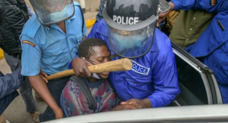 Kenyan police have often been accused of brutality in the past, but charges are rare.  By TONY KARUMBA AFPFile