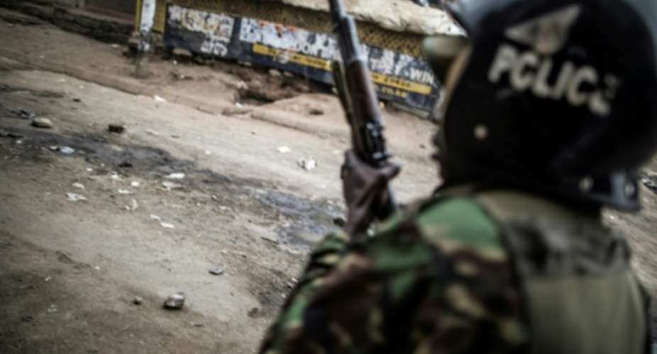 Kenyan police have often been the target of attacks by Shabaab militants.  By MARCO LONGARI AFPFile