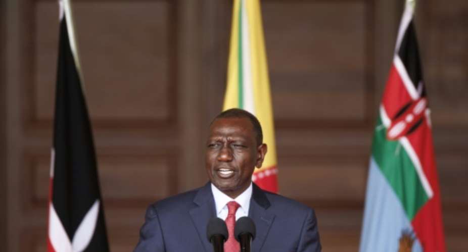 Kenyan President William Ruto is facing the toughest crisis of his near two-year presidency.  By Tony KARUMBA (AFP/File)