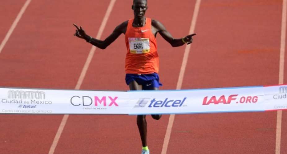 Kenyan runner Titus Ekiru is banned until June 2032.  By PEDRO PARDO (AFP/File)