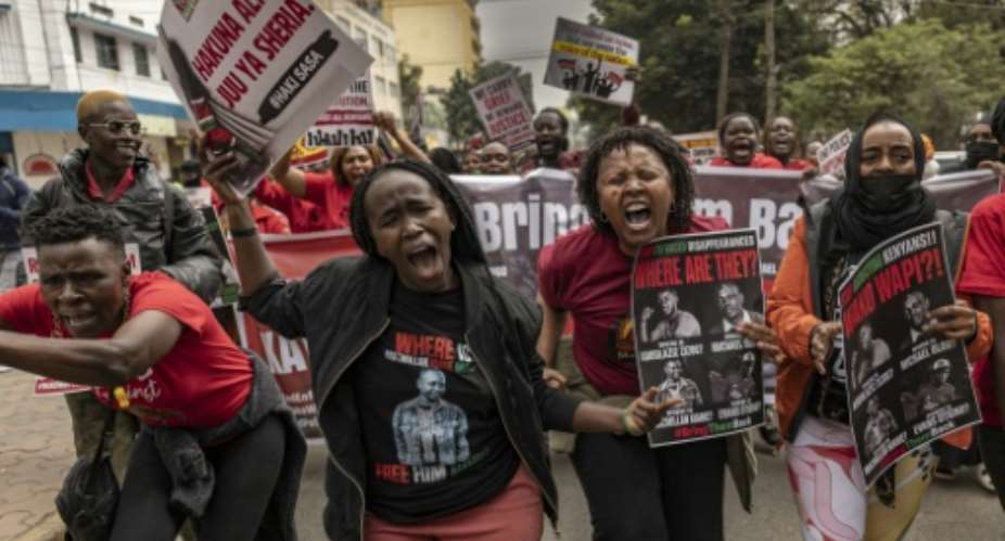 Kenyans have protested against the waves of abductions in their country.  By SIMON MAINA (AFP)