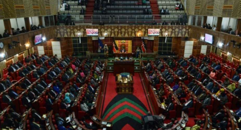 Kenya's current male-dominated parliament has repeatedly rejected legislation that states no more than two thirds of lawmakers should be men.  By SIMON MAINA AFPFile