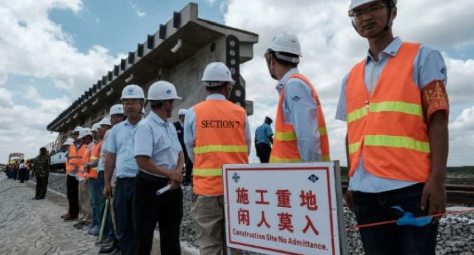 Kenya's government has dismissed allegations of racism on the Chinese-built railway project.  By Yasuyoshi CHIBA AFPFile