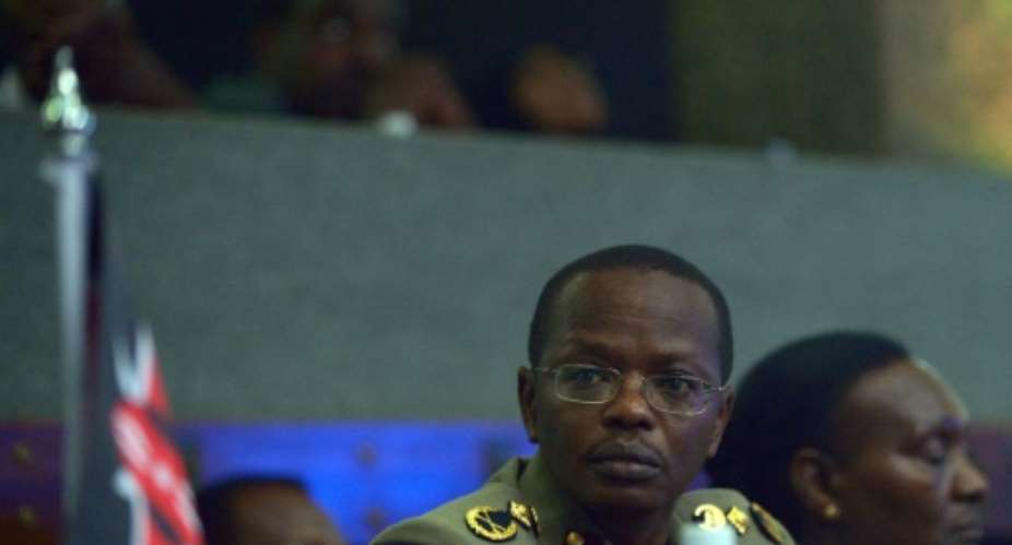 Kenya's police Inspector General Joseph Boinnet, seen in 2015, said, I have seen the video and I condemn those actions. Investigations have already started and I can assure you action will be taken against officers involved.  By TONY KARUMBA AFPFile