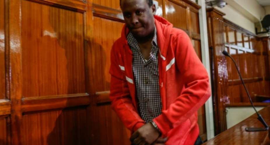 Kevin Kang'ethe was detained pending extradition to the United States over the death of his girlfriend.  By SIMON MAINA AFP