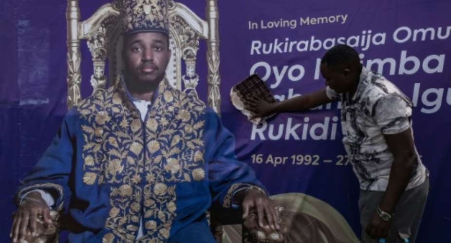 King Oyo took the throne when he was three and ruled for 31 years.  By Badru KATUMBA (AFP)