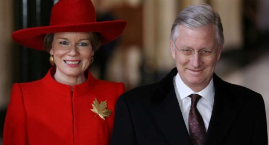 King Philippe, seen here in a file picture alongside Queen Mathilde, is making his first trip to DR Congo. The country suffered brutal treatment under Belgian colonial rule.  By Lars Hagberg AFPFile