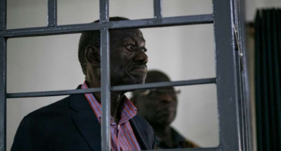 Kizza Besigye has been in the governments crosshairs since joining the opposition 25 years ago.  By Badru Katumba (AFP/File)