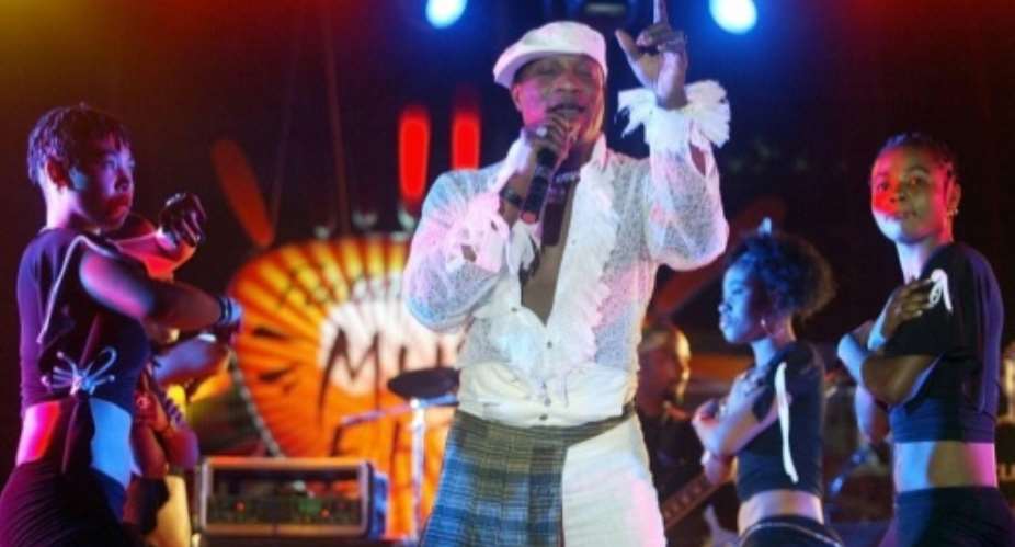 Koffi Olomide, whose real name is Antoine Christopher Agepa Mumba, faces a two year jail sentence or a fine if he is convicted of assault.  By SEYLLOU AFPFile