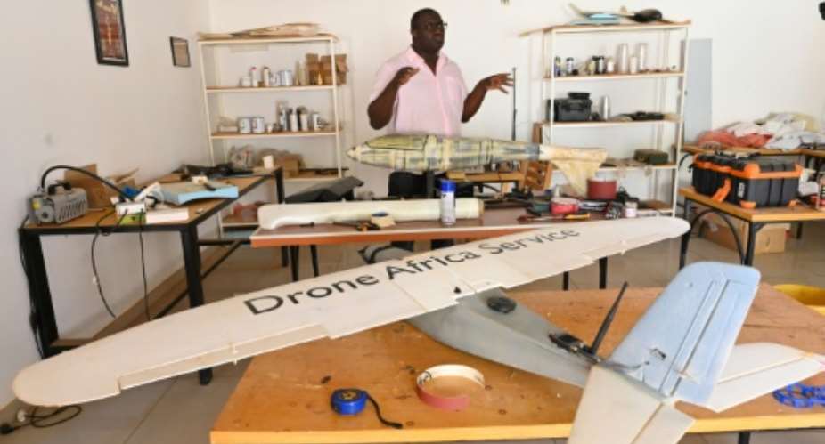 Kountche built his first drone in 2009, without really wanting to make any money from it.  By Issouf SANOGO AFP