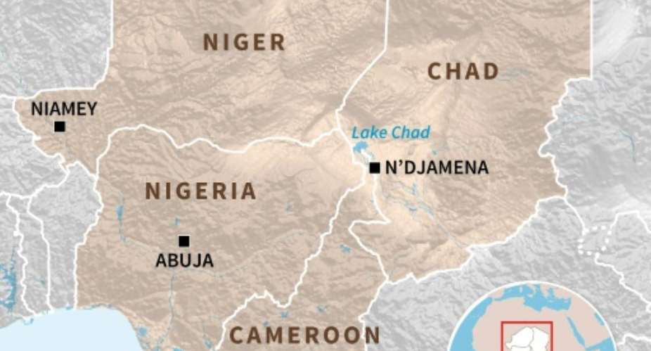 Lake Chad basin.  By Jean-Michel CORNU, Jonathan WALTER (AFP)