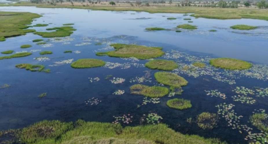 Lake Chad forms the border between Nigeria, Chad, Cameroon and Niger.  By Joris Bolomey (AFP)