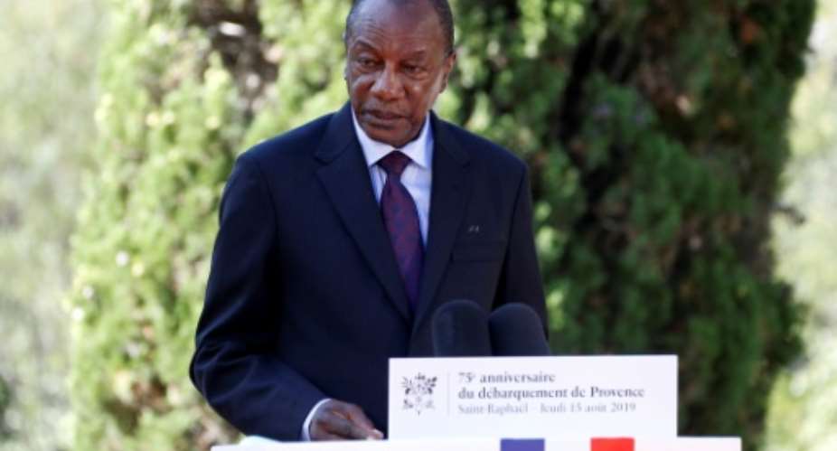 Last month Conde, 81, called on the public to prepare for a referendum and elections, sparking speculation that he was planning to overcome a constitutional ban on a third term in office.  By ERIC GAILLARD POOLAFP