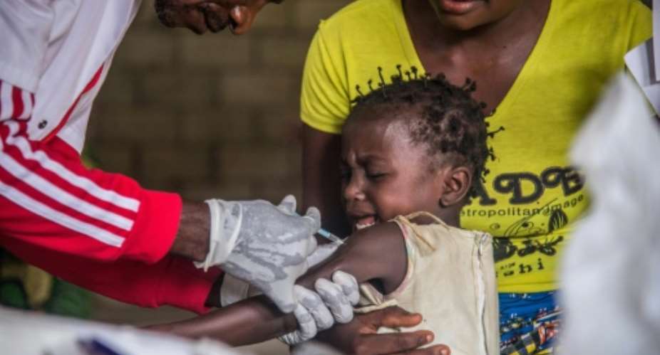 Last year, more than 18 million children under the age of 5 were vaccinated across the DR Congo.  By JUNIOR KANNAH AFP