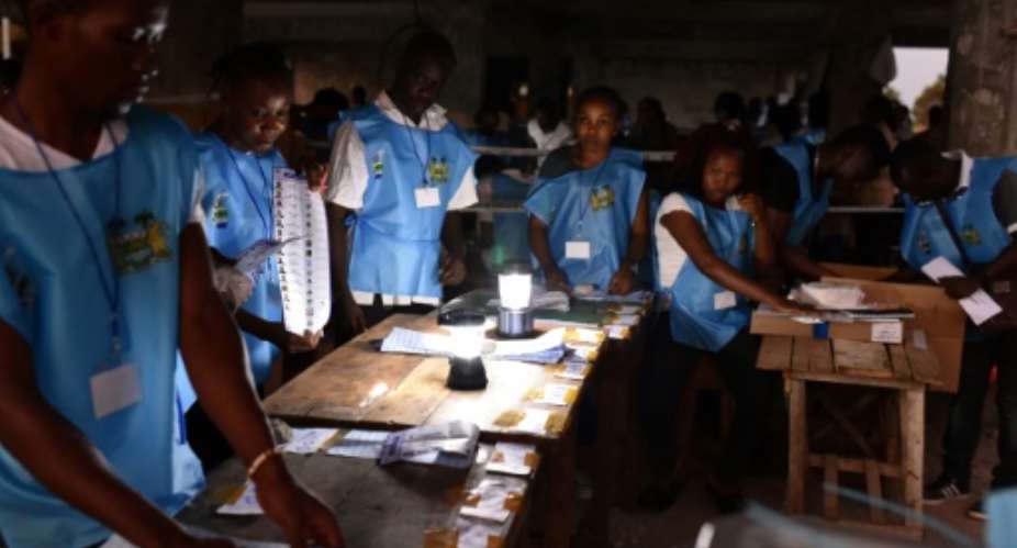 Less than a quarter of the vote has been counted in Wednesday's elections, according to an official tally.  By ISSOUF SANOGO AFP