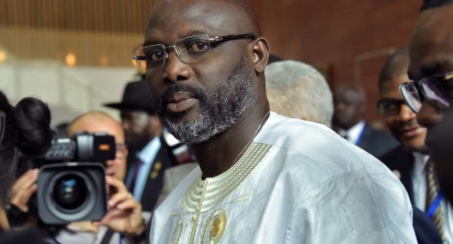 Liberian President George Weah want to alter the country's constitution.  By SIMON MAINA AFPFile