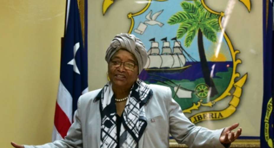Liberias President Ellen Johnson Sirleaf is accused of tampering in the vote to choose her successor.  By ISSOUF SANOGO (AFP)