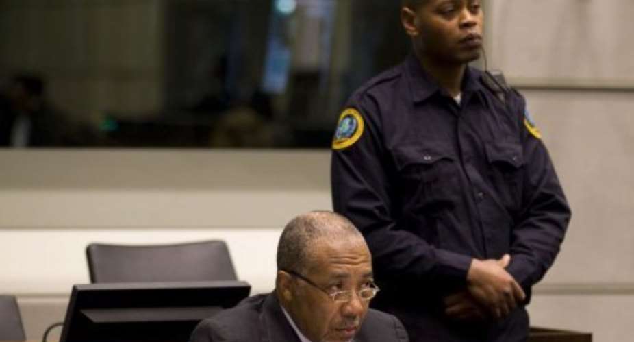 Taylor was sentenced on May 30 for arming Sierra Leones rebels in return for blood diamonds.  By Jerry Lampen (AFP/POOL/File)