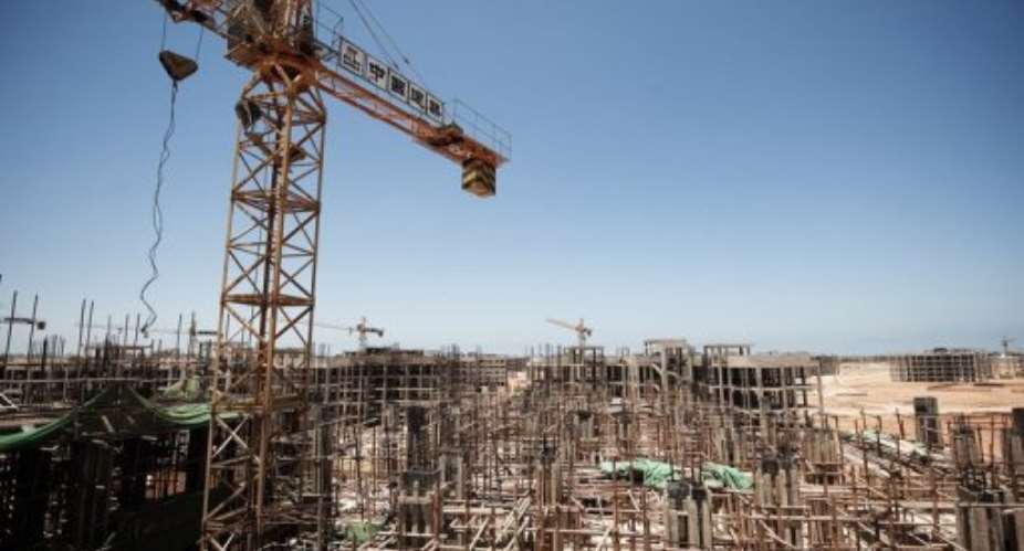A construction site in Benghazi.  By Gianluigi Guercia (AFP/File)