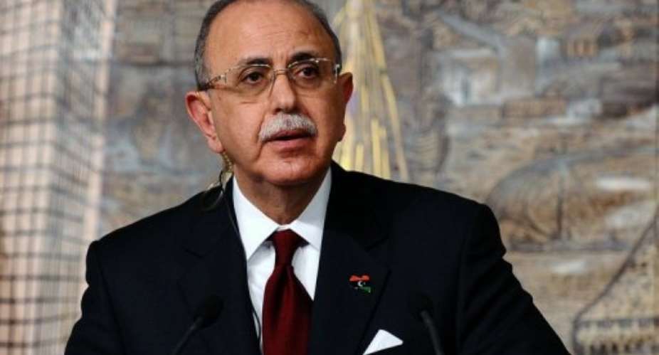 Libya's Prime Minister Abdel Rahim al-Kib.  By Mustafa Ozer AFPFile