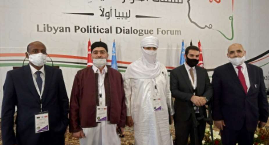 Libyan delegates launched on Monday UN-led political talks hoping to end a decade-old conflict in the North African country.  By FETHI BELAID AFPFile