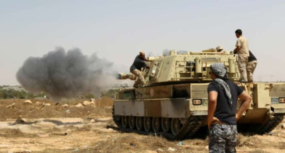 Forces allied with Libya's unity government made rapid gains in Sirte last week, pushing IS out of the port and the airport on the edges of the coastal city.  By Mahmud Turkia AFPFile