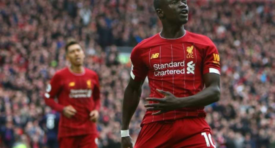 Liverpool's Senegalese striker Sadio Mane has donated 50000 US dollars to the Coronavirus fight in gis country.  By GEOFF CADDICK AFPFile