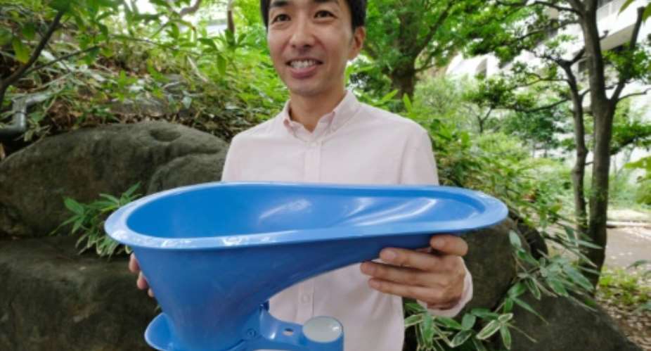 Lixil hopes its cheap SATO toilet can help solve sanitation problems in developing countries.  By Kazuhiro NOGI AFP