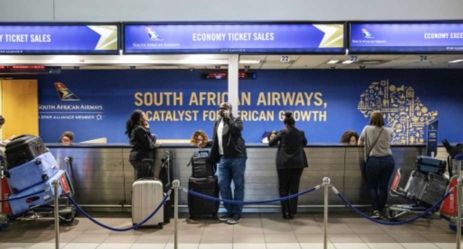 Loss-making South African Airways has secured a state-led rescue.  By Michele Spatari AFP