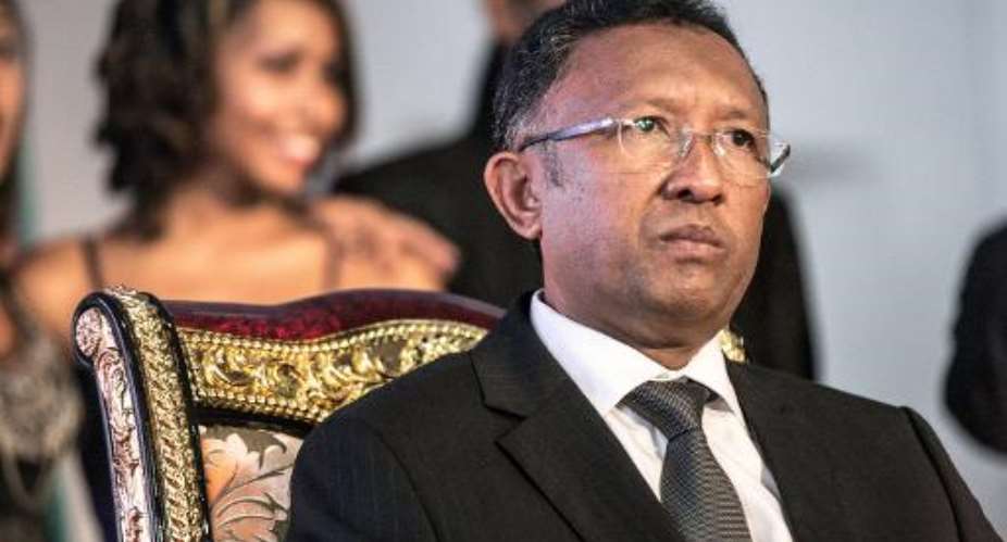 Madagascan President Hery Rajaonarimampianina came to power in 2013 elections, vowing to end years of turmoil after his predecessor Marc Ravalomanana was ousted in a coup in 2009.  By Rijasolo AFPFile