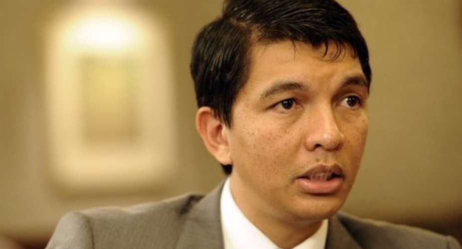 Madagascars Andry Rajoelina gives an interview to AFP on August 18, 2012 in Maputo.  By Stephane de Sakutin (AFP/File)