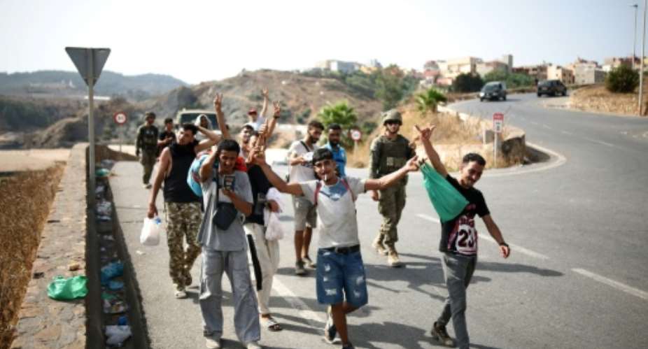 Madrid has avoided criticising Rabat over last weeks mass arrivals.  By Henry Nicholls (AFP)