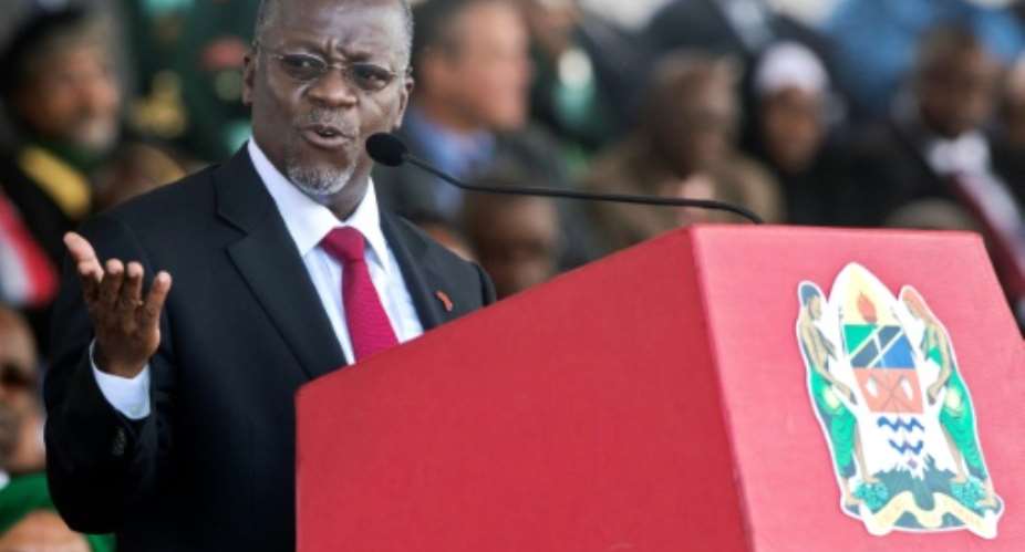 Magufuli, who came to power in 2015 as a corruption-fighting man of the people, has been increasingly criticised over his authoritarian leadership style..  By Daniel Hayduk AFPFile