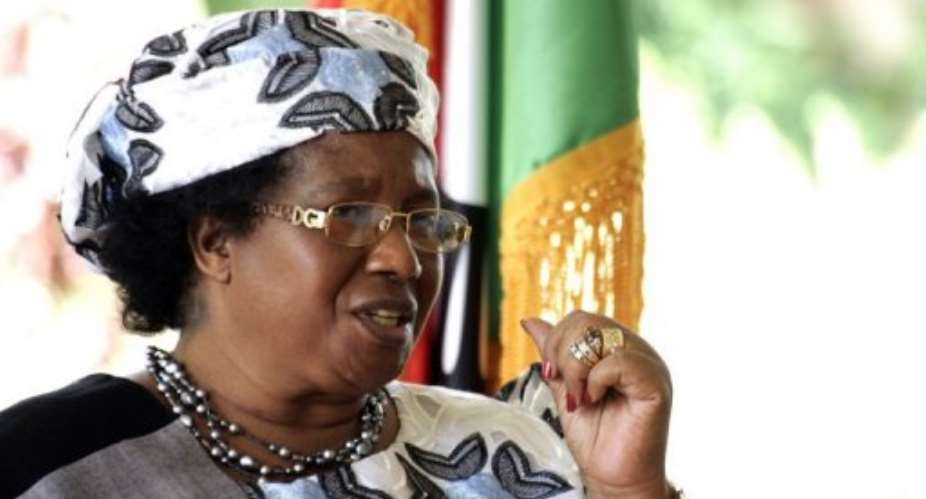 Malawian President Joyce Banda.  By Amos Gumulira AFPFile
