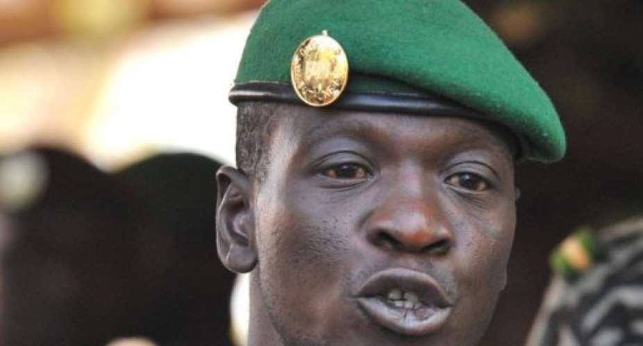 Captain Amadou Sanogo, will retain the title of former head of state and all privileges coming with it.  By Issouf Sanogo (AFP/File)