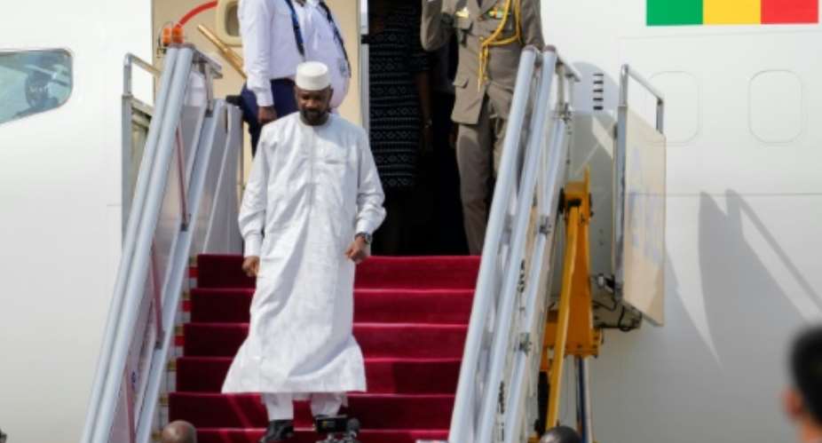 Mali junta chief General Assimi Goita approved the suspension of the charter.  By Ken Ishii (POOL/AFP/File)