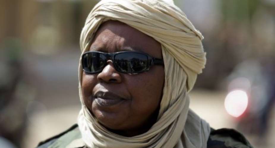 Lieutenant-Colonel Nema Segara tours the war-torn Malian city of Gao on March 12, 2013.  By John Macdougall (AFP)